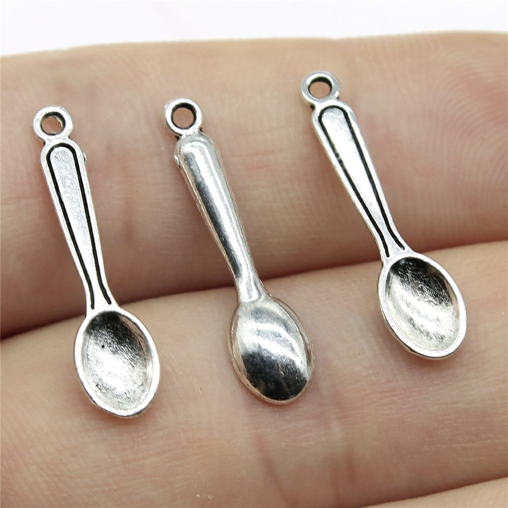 Vintage Collectible Spoons - WYSIWYG 40 pièces 24x6mm Charmes de