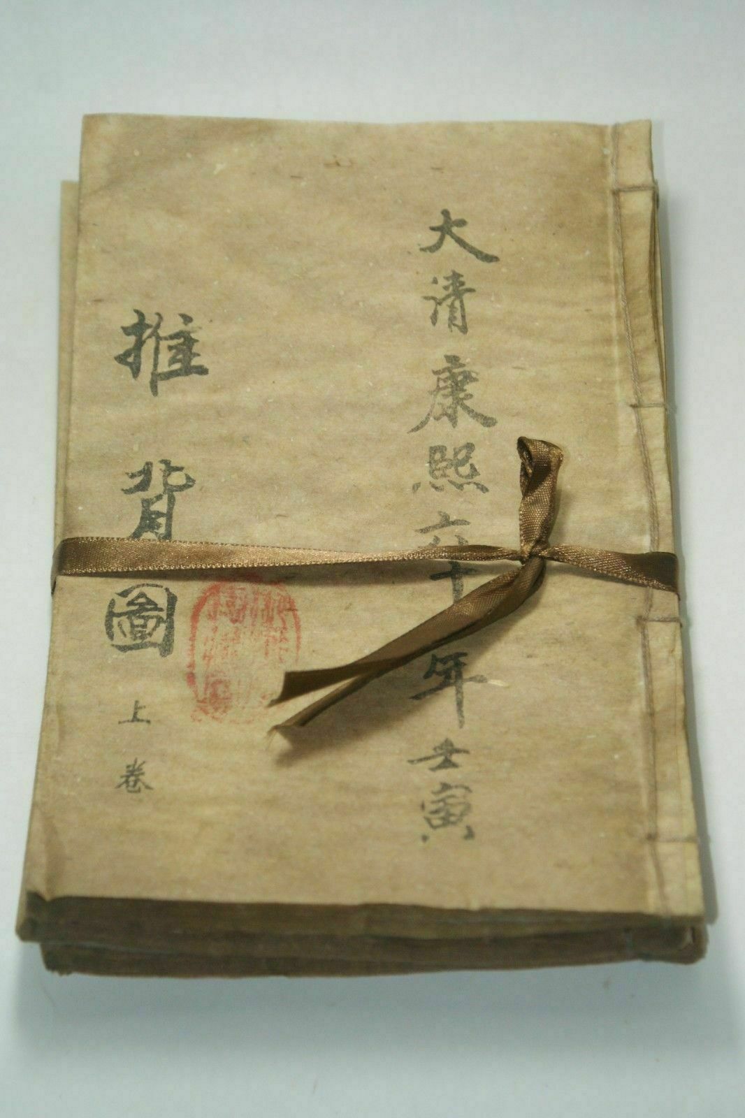 Vintage Collectible Books - Livre ancien chinois peint à la