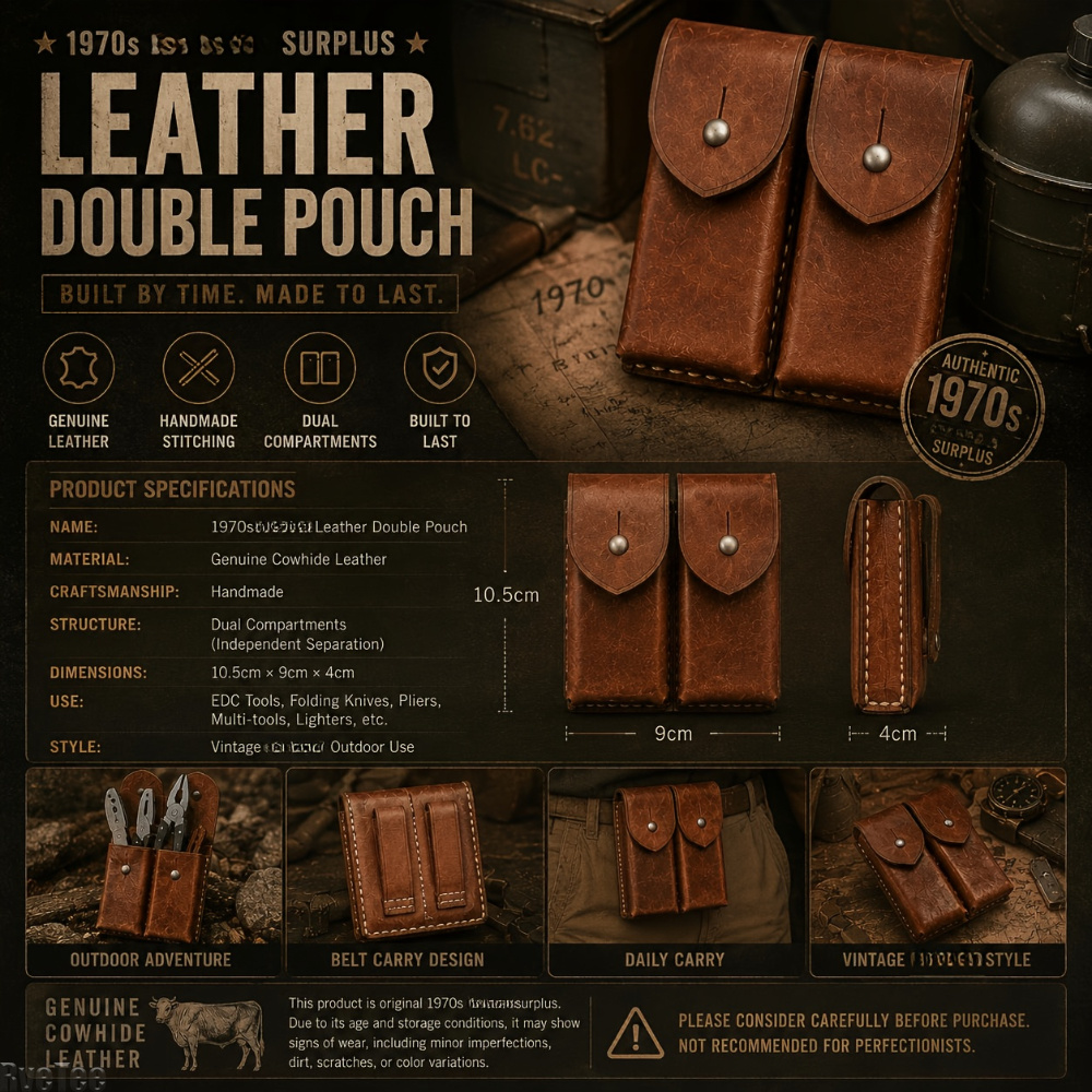Vintage Collectible Knife - Pochette Organisateur Vintage Années 70 à