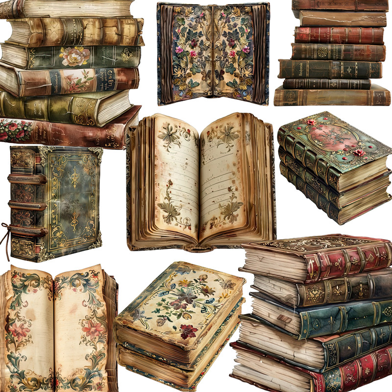 Autocollant de livres Vintage, - Vintage Collectible Books avis et prix