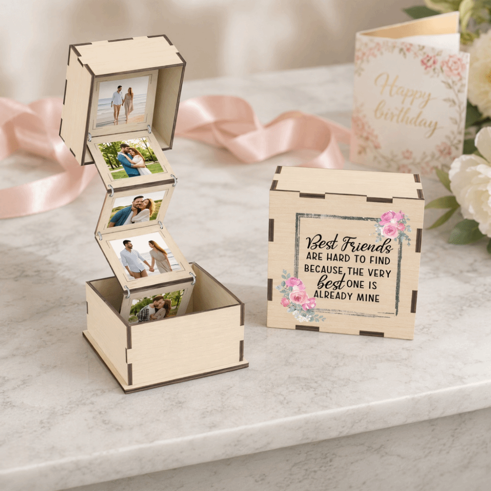 Boîte de rangement photo en bo - Collectible Vintage Photos avis et prix