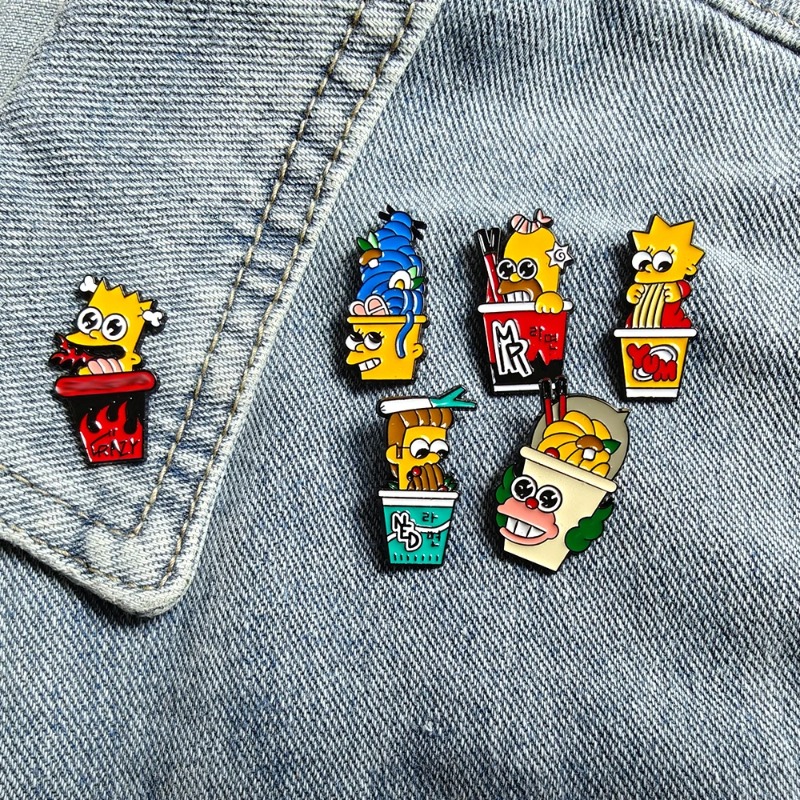 Ensemble de 6 badges amusants  - Vintage Item avis et prix