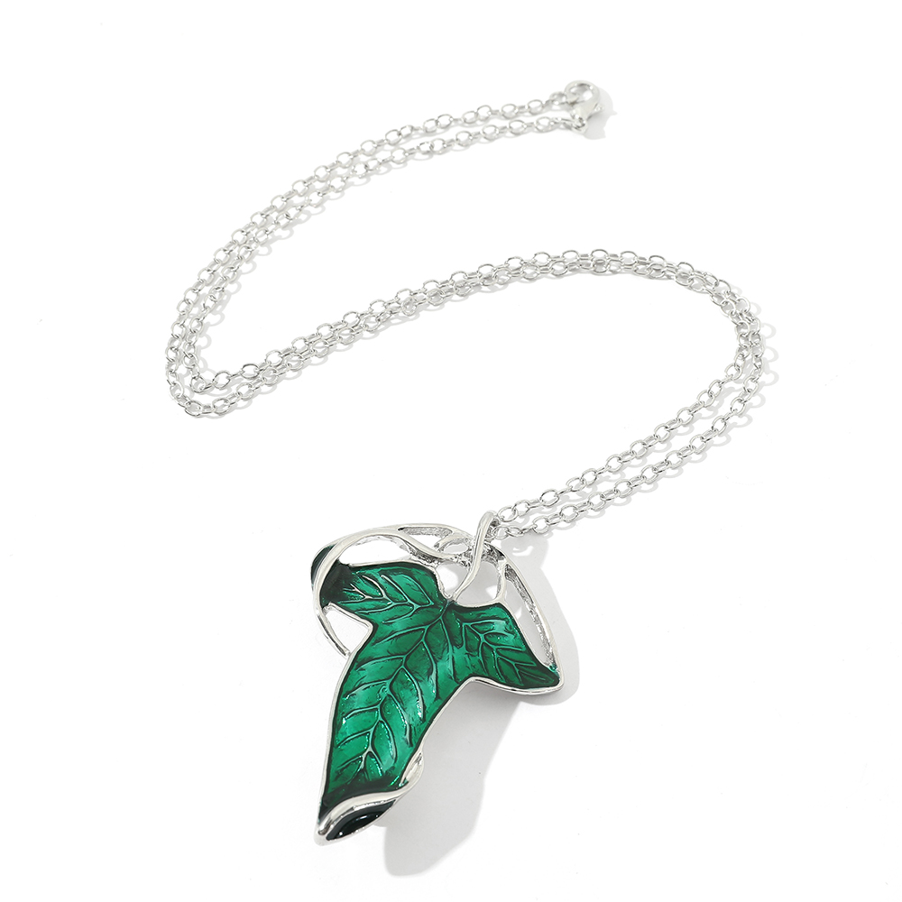 Collier pendentif feuille vert - Vintage Item avis et prix