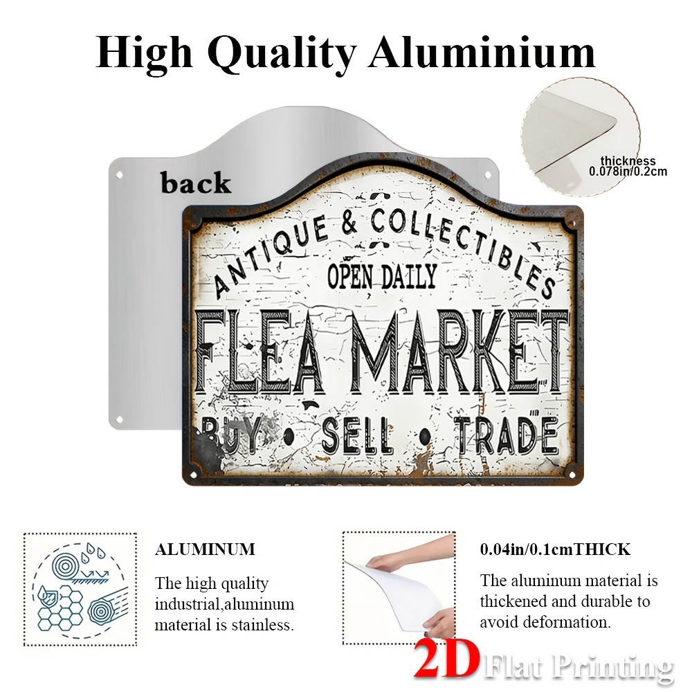 1 pièce, plaque métallique pla - Vintage Collectible Market avis et prix