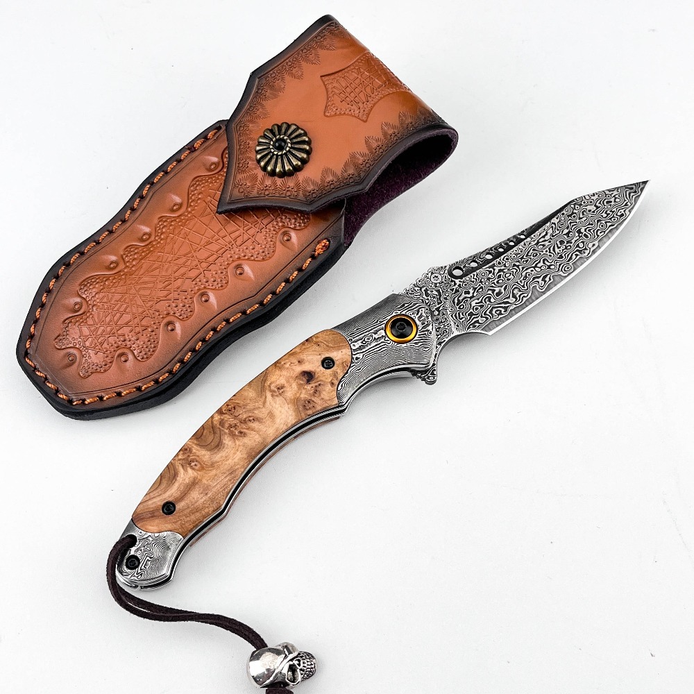 Couteau pliant à motif Damas h - Vintage Collectible Knife avis et prix